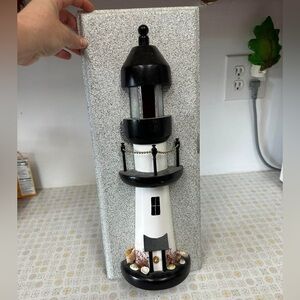 Black and White Lighthouse Decor